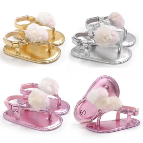 New Fashion 0-18M Toddler Infant Baby Girl Sandals PU Flower Shoes Crib Summer Shoes Soft Sole Prewalkers