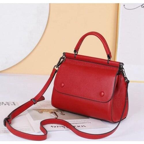 BRIGGS Casual Tote Genuine Leather Women Handbag Fashion Crossbody Bags For Women Small High Quality Luxury Shoulder Bags Female