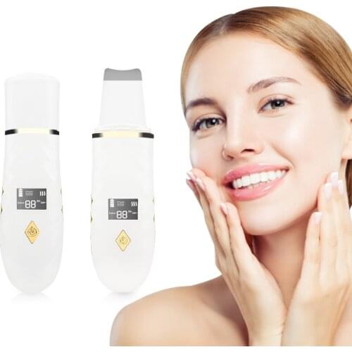 Ultrasonic Skin Scrubber Deep Face Cleaning Machine Peeling Shovel Facial Pore Cleaner Face Skin Scrubber Lift Machine Tools