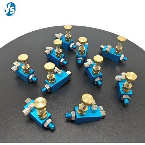 High quality aluminum alloy adjustable air atomizing nozzle, micro mist humidification, siphon gas-liquid mixing nozzle