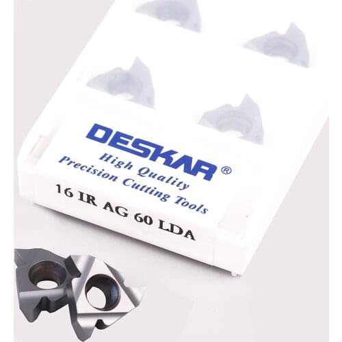 10pcs 16IR A55 G55 AG55 16IR A60 G60 AG60 LDA CNC lathe turning inserts Hard alloy Small bore CVD coating internal thread insert