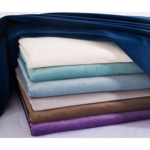 100*150cm Velvet Upholstery Sofa Fabric Soft Material for Sewing DIY Handmade Curtain Cloth