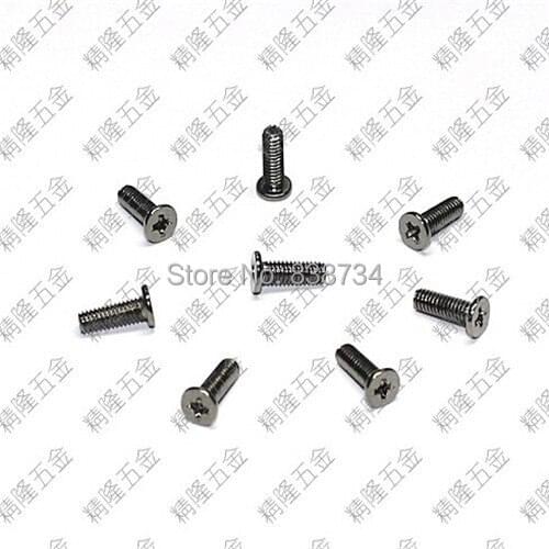 100pcs CM2.5*7.5 steel with black nickel mobile computer back cover screw
