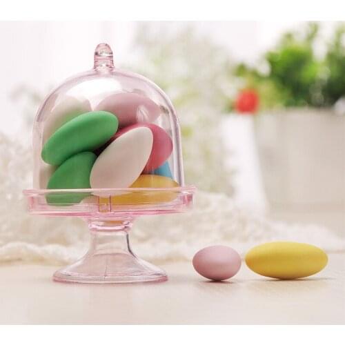 12Pcs/Set Creative Transparent Plastic Candy Box Wedding Birthday Party Dessert Gift Case
