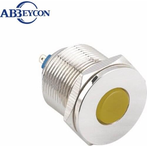 19mm warning indicator light red and green LED 12V pilot lamp