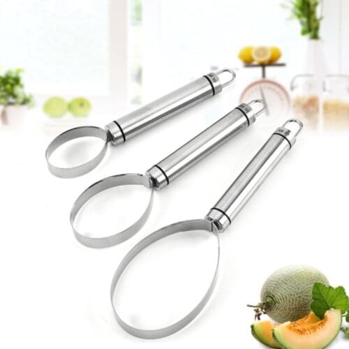 3pcs Stainless steel fruit separator digging device seed remover digging pulp separator kitchen tools