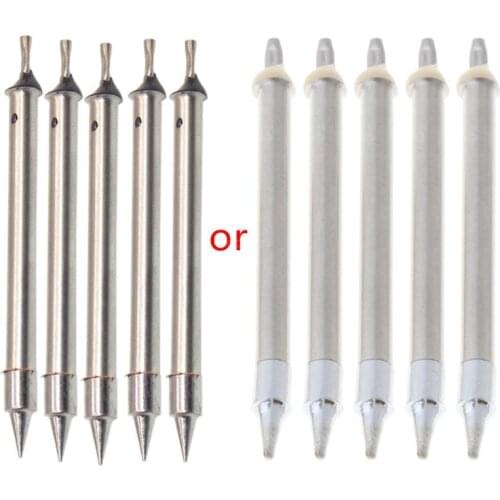 OOTDTY 5pc Soldering Iron Tip for USB Powered 5V 8W Electric Soldering Iron Replacement