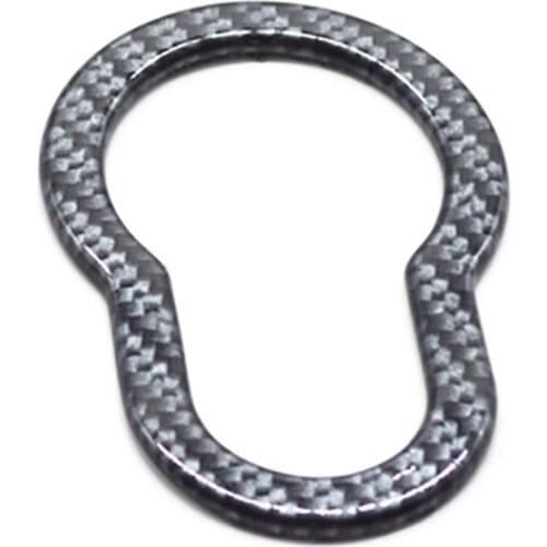 Car Carbon Fiber Warning Light Lamp Switch Cover Trim Decoration Frame Sticker for Benz Smart 2015-2020 Accessories