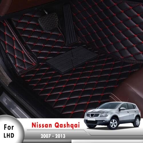 Auto Leather Rugs Pads Interior Accessories Car Floor Mats For Nissan Qashqai J10 2007 2008 2009 2010 2011 2012 2013