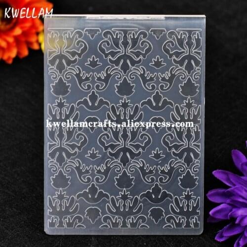 Flowers Plastic Embossing Folder For Scrapbook DIY Album Card Tool Plastic Template 10.6x14.5cm KW7073108