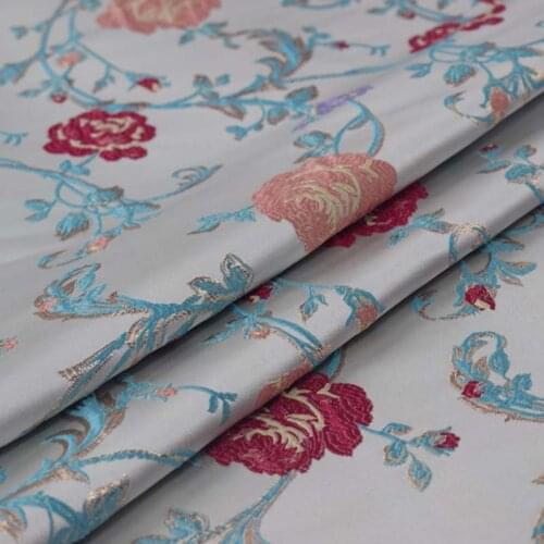 French import yarn-dyed brocade jacquard fabric for coat jacket dress african tissu bazin riche getzner tissus telas por metro