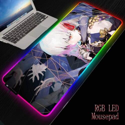 MRGBEST Fate Grand Order Anime Mousepad RGB 1.8M USB Cable Keyboard Mause Pad Large Mousepad XXL for Desk Keyboard LED Mice Mat