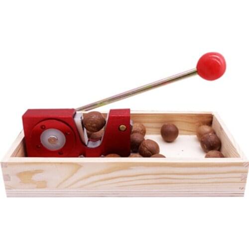 Best Manual Nutcracker Nut Tongs Walnuts Open Tool Handle Manual Cracker Heavy Duty Opener Nut Tongs with Wood Base