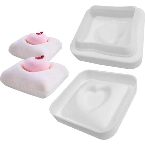Love Pillow Mousse Silicone Cake Mold Diy French Dessert Fondant Molds 3d Chocolate Cake Decorating Tools Baking Accessories