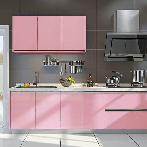 Kitchen Oil-proof Sticker Pearl White DIY Decorative Film PVC Self adhesive Furniture Renovation Cabinet Waterproof Wall Sticker