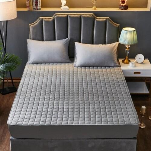 Waterproof Bed Mattresses Cover Mattress Cover Multicolor Thickened Cotton Waterproof Mattress Protector Flat Mattress Cover