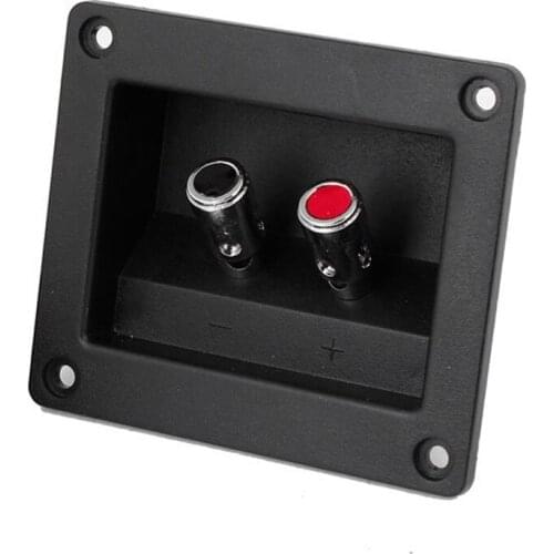 WSFS Hot 2pcs Speaker Box Push Spring Type Binding Post Terminal Connector