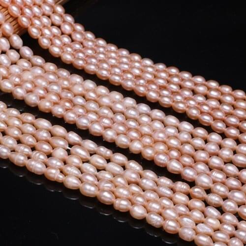 New A/AA/AAA natural freshwater pearl pink irregular pearl beads used for jewelry making DIY bracelet necklace Size 5-6mm