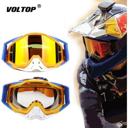Motocross Goggles Gafas Motorcycle Helmet Cycling Glasses Atv Dirt Bike Sunglasses Safety Goggles Ski Mask Orange
