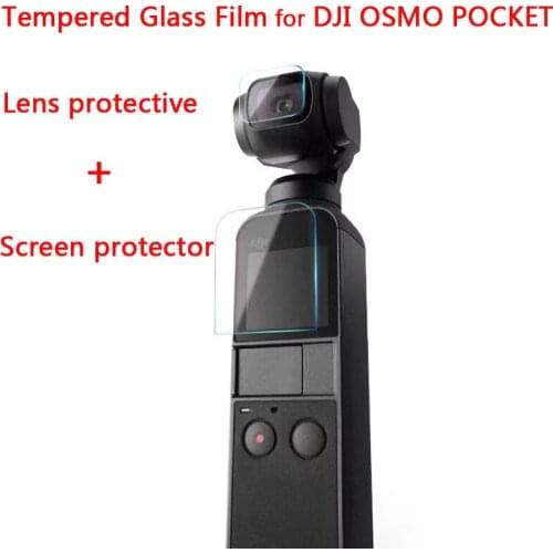 OSMO Pocket High quality Tempered Glass film Lens Protection Film + LCD Screen Protector for DJI OSMO Pocket Gimbal Accessories