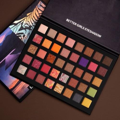 40 Color Matte Eyeshadow Pallete Eye Makeup Waterproof Mineral Powder Shimmer Eye Shadow Make up Palette