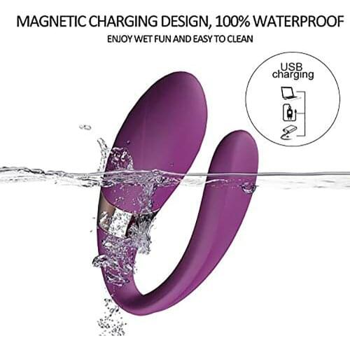 Rechargeable Clitoral & G-Spot Vibrator, Waterproof Couples 7 Powerful Vibrations, Wireless Remote Control Sex Toys For Woman