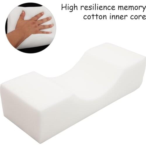 Eyelash Extension Pillow Soft Grafted Eyelashes Memory Foam Professional Lash Pillow Neck Support U Shape Pillow with Pocket