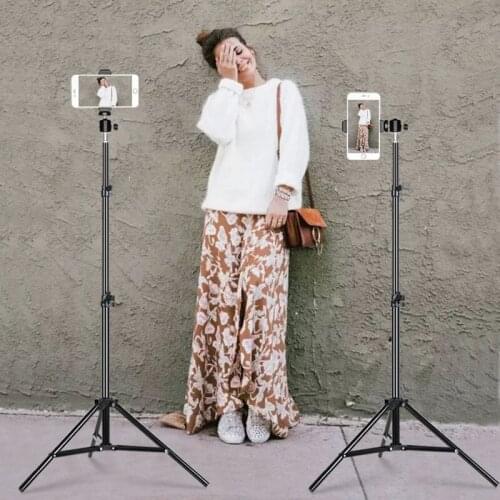 Live Photo Blogger Foldable Tripod For iphone Xiaomi Huawei Mobile Phone Smartphone Tripod For Phone50 160 210CM live streaming