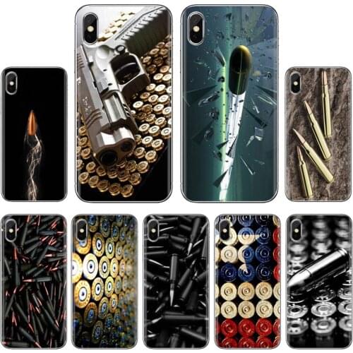 Many Gold Bullets gun Bullet For Xiaomi Mi A1 A2 A3 5X 6X 8 9 9T 10 10T 11 Lite SE Pro Pattern Silicone Phone Case
