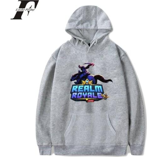 High Quality New Realm Royale Hoodies Men/Women Survival Game Print Regular Sweatshirts Fashion Style Hoodies Casual Clo
