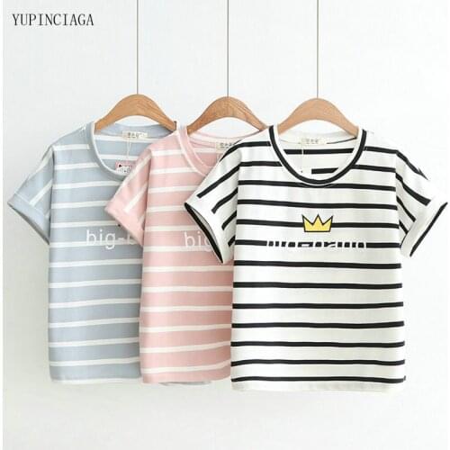 Женские полосатые футболки YUPINCIAGA China At AliExpress