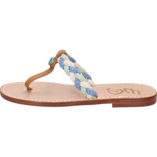 EDDY DANIELE sandals women leather multicolor
