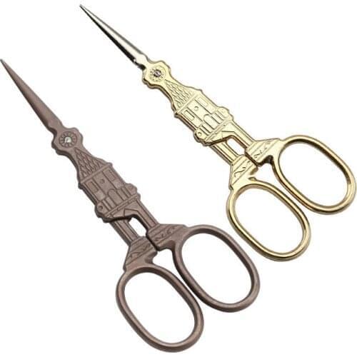 1Pcs Stainless Steel European Antique Embroidery Scissors Vintage Sewing Shears Thread Scissors for Sewing and Needlework