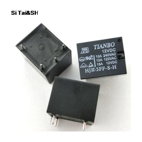 100%Original New HJR-3FF-S-H HJR-3FF-S-H-12VDC HJR-3FF-S-H-12V HJR-3FF-S-H-DC12V 10A 4PINS 12VDC Power