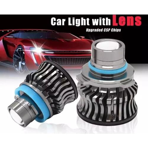 15000LM LED Auto Fog Light Projector Lens LED Lamp for Car H7 H11 H8 H9 9005 9006 9012 Angle Eyes Fog Light Bulbs Lemon Blue