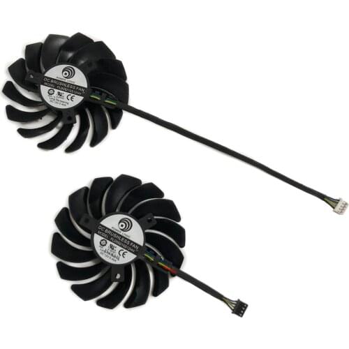 2pcs/Set M-SI RTX2060/2060S GPU Cooler PLD09210S12HH Graphics Card Fan For MSI RTX2060 RTX2060S GAMING Z/X Video Cooling