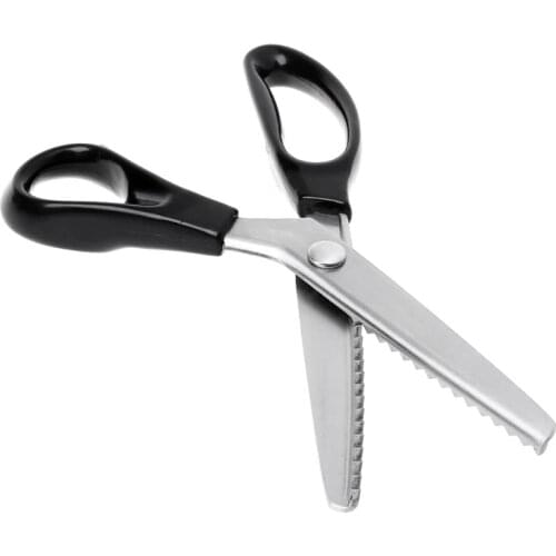 23.5cm Zig Zag Sewing Cut Dressmaking Tailor Shear Pinking Scissor Leather Craft