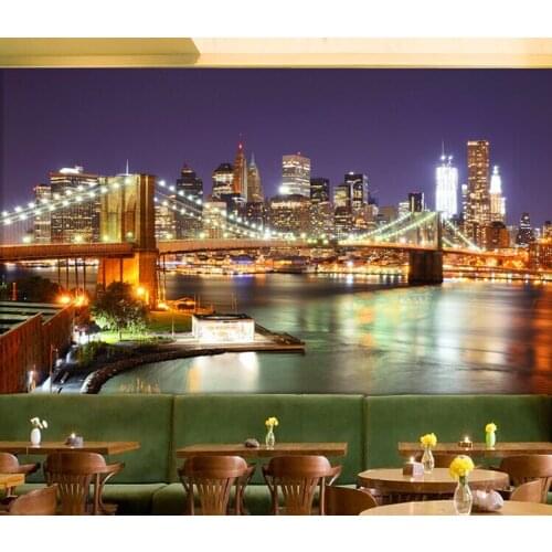 5D City Building Night Natural Scenery 3d Papel Mural 3d Wall Mural Wallpaper for Bedroom Sofa Background 3D photo Wall paper