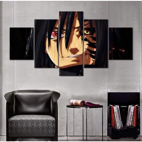 5 Piece Wall Art Canvas Anime Manga Ninja Posters Modern Figure Pictures And Prints Home Living Room Wall Decoration Paintings