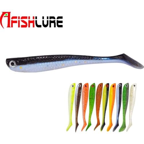 AR60 Afishlure Soft Bait Fish 55mm 1.15g 10pcs Soft Fishing Lure Bass Minnow Bait Swimbaits Plastic Lure Lure Fishing