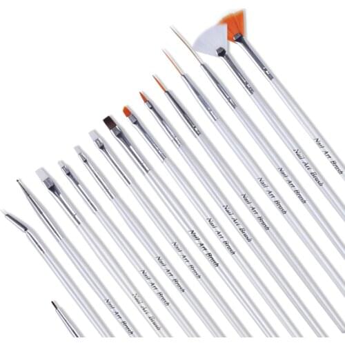 BORN PRETTY Nail Art Brush For UV Gel Polish Flower Painting Brush Liner Drawing Pen Dotting Acrylic Painting Pen Gradient Tool