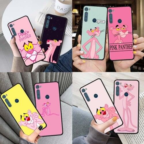 Phone Case for Motorola One Fusion G9 Play G8 Power Edge Plus G10 E6s G Stylus Tpu Soft Capa Cover Pink Leopard