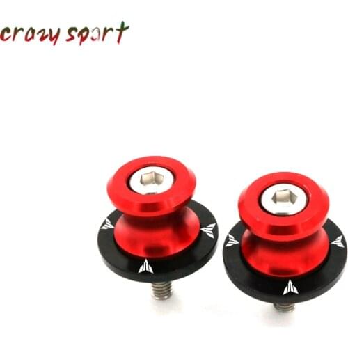 For YAMAHA MT01 MT10 FZ10 MT09 MT07 Tracer Motorcycle Swingarm Spools slider 6mm stand screws