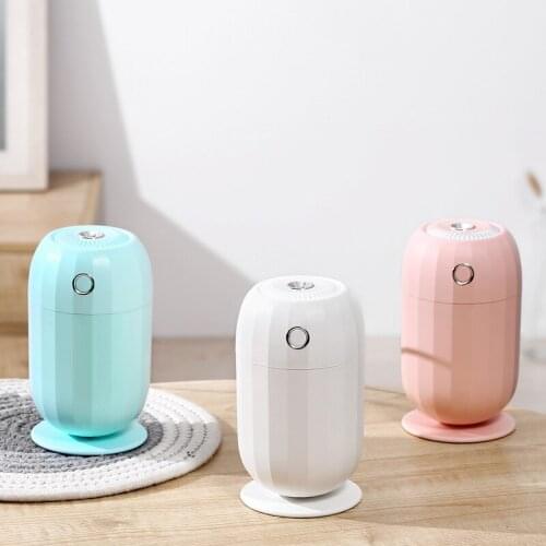 ELOOLE USB Air Humidifier Spray Diffuser Air Cleaner With Night Light Humidifying Hydrating Fine Spray For Car Office Bedroom