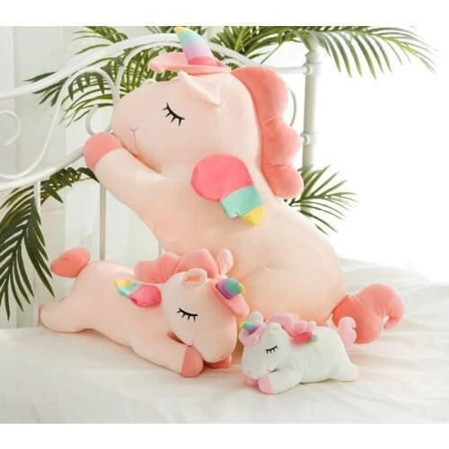 30cm Sweet Cute Unicorn Plush Toy Soft Cartoon Animal Horse Stuffed Doll Baby Appease Toy Children Birthday Christmas Gift