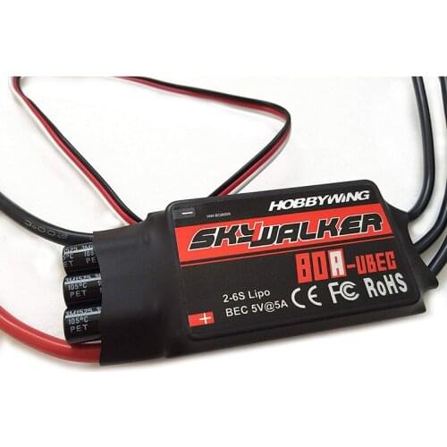 Hobbywing Skywalker 15A 20A 30A 40A 50A 60A 80A ESC Speed Controller With UBEC For RC Airplanes Helicopter
