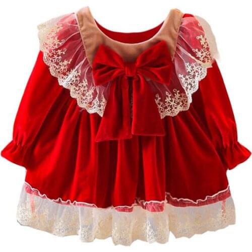 Spring autumn Princess dress Lace Baby Girl Dress for Toddler Girls Clothing Baby Birthday Party tutu Dresses 0-3y