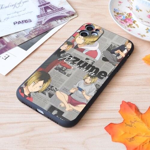 For iPhone Kenma Collage Print Soft Matt Apple iPhone Case