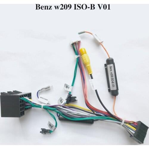 New Hot Special ARKRIGHT Wiring Harness Cable ForBenz W209 ISO-B VO1 Radio Head Unit Adaptor
