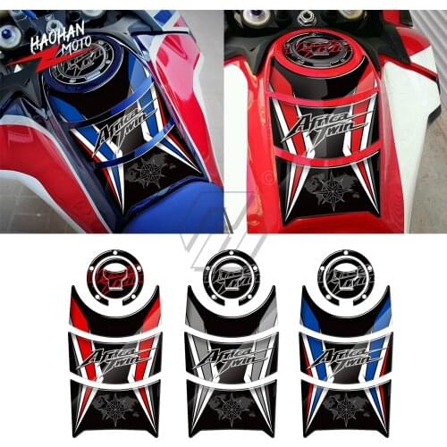 For Honda Africa Twin 2016-2019 Motorcycle Gas Tank Pad Protector 3D Resin